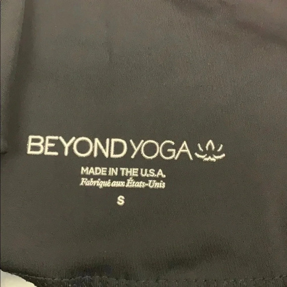 BEYOND YOGA Black Multi Color Diagonal Stripe Legging Size XS - Picture 6 of 7